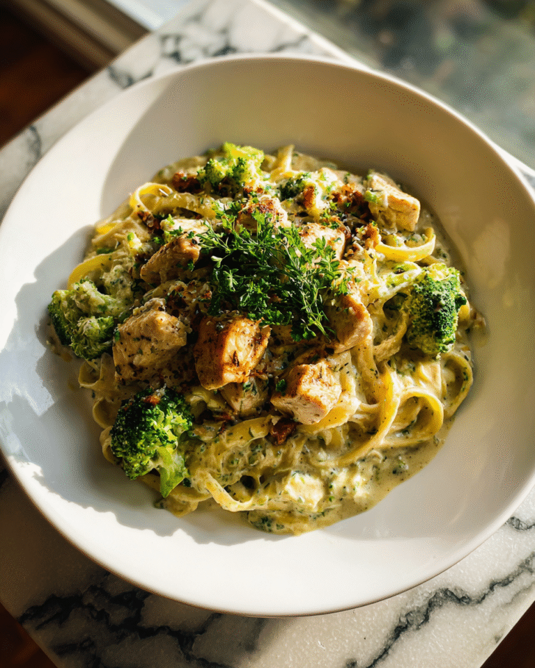 Indulge in Comfort: Creamy Broccoli Chicken Pasta Delight - Featured Image