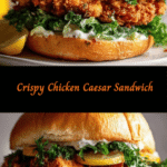 Ultimate Crispy Chicken Caesar Sandwich Delight