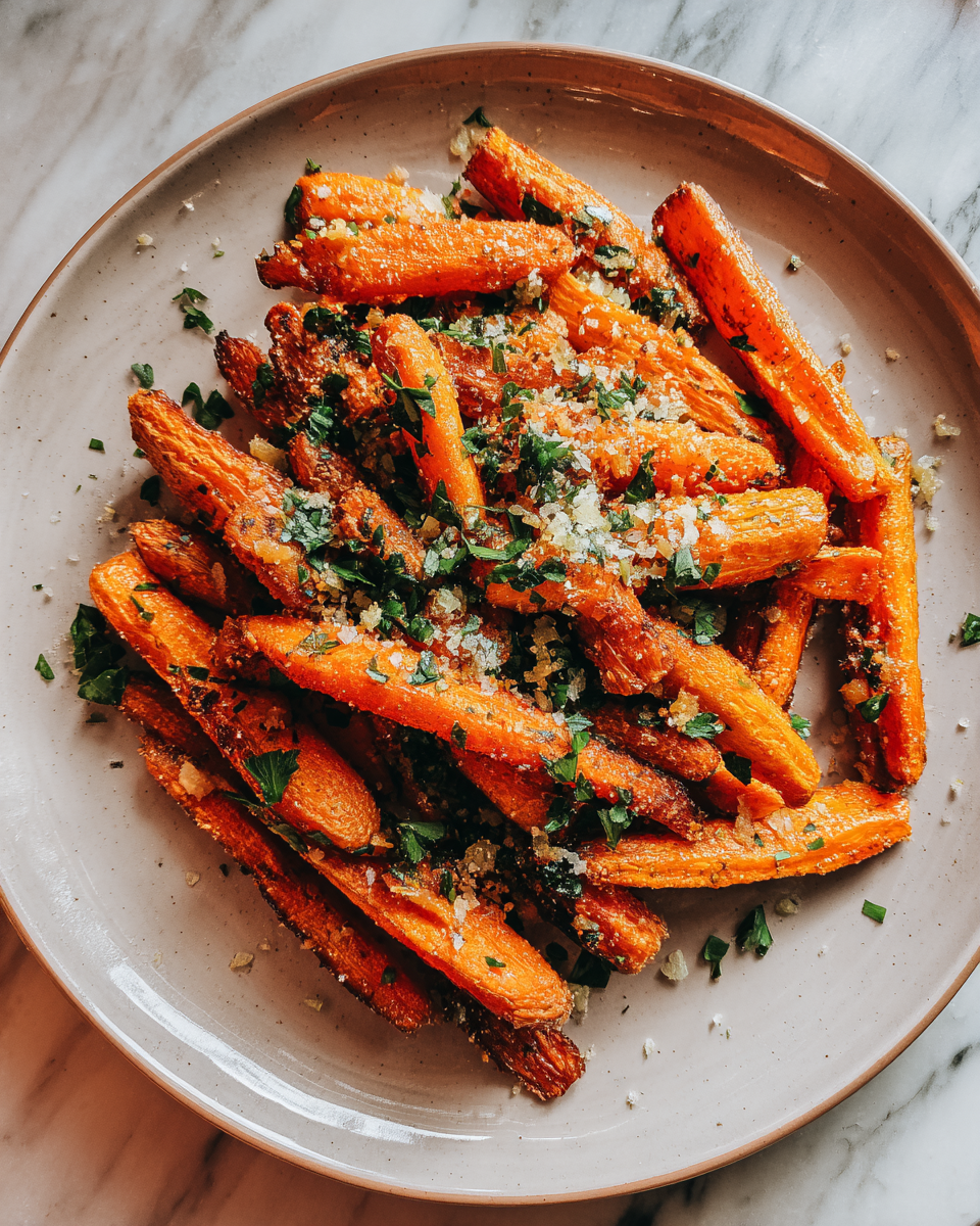 Final dish - Crunchy Delight Awaits with Crispy Smashed Carrots