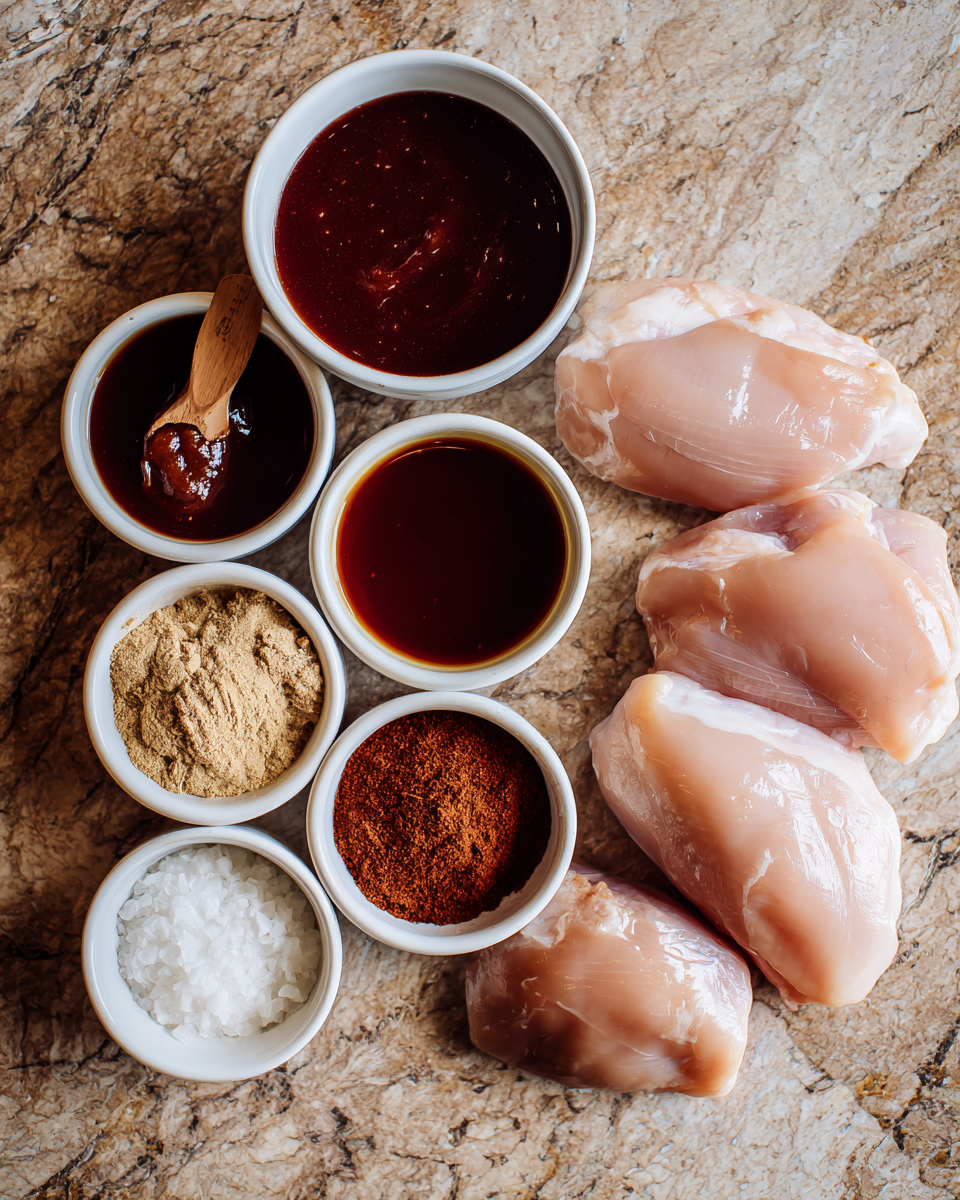 Ingredients for Savor the Flavor: Easy Crockpot BBQ Chicken Recipe