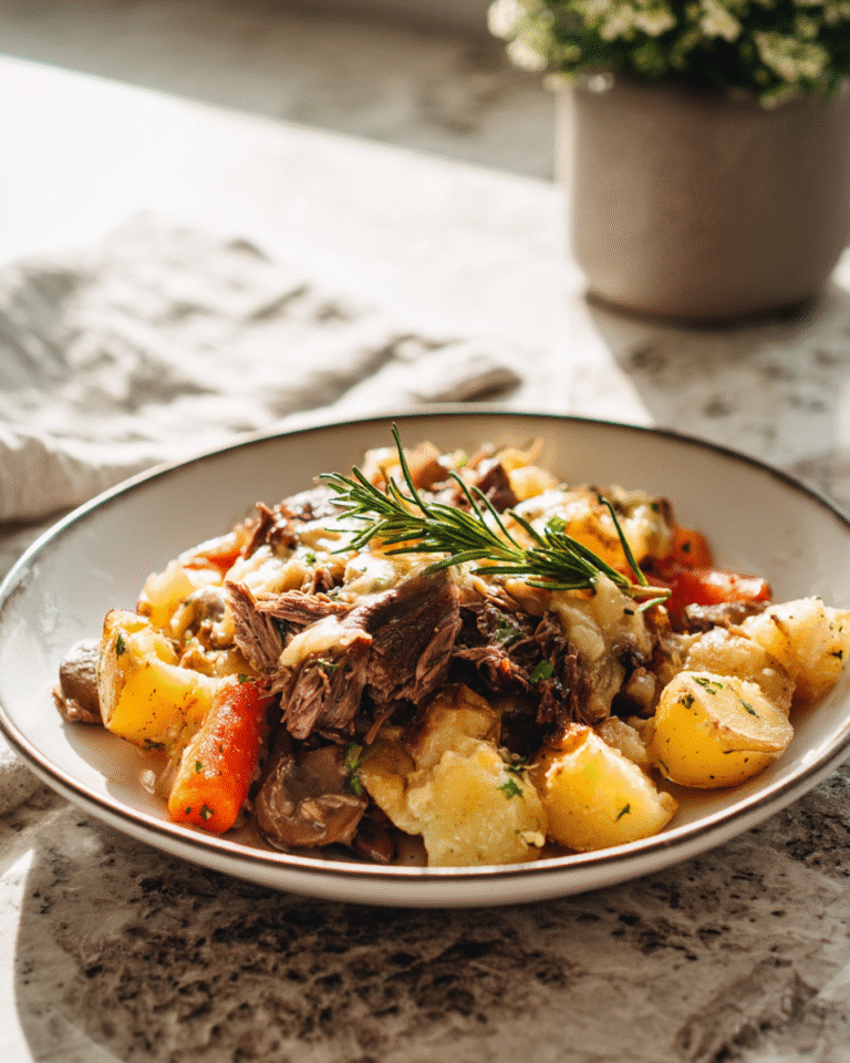 Crockpot Loaded Steak and Potato Bake: A Hearty Dinner Delight - Featured Image