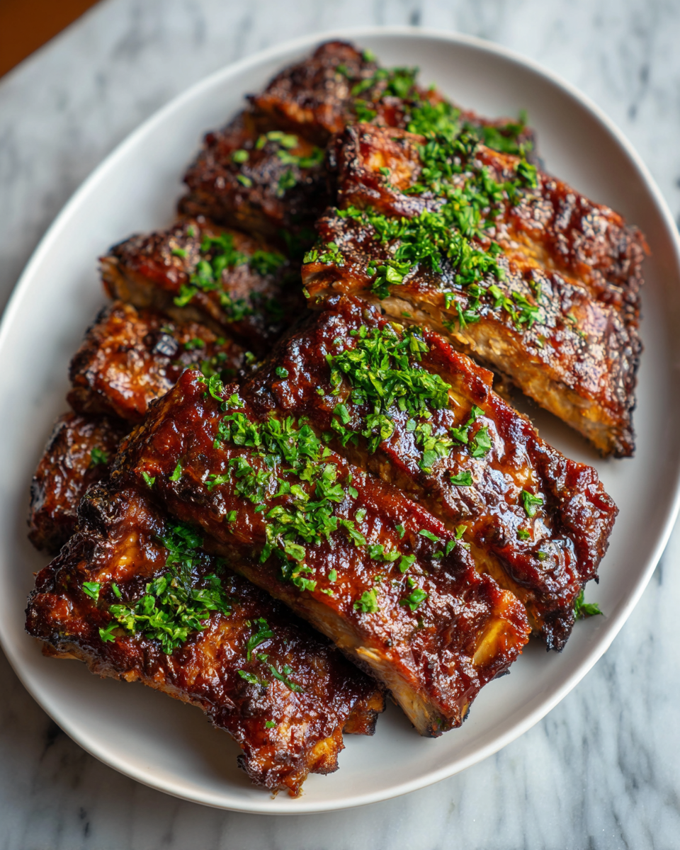 Final dish - Melt-in-Your-Mouth Magic: Easy Slow Cooker Ribs Recipe