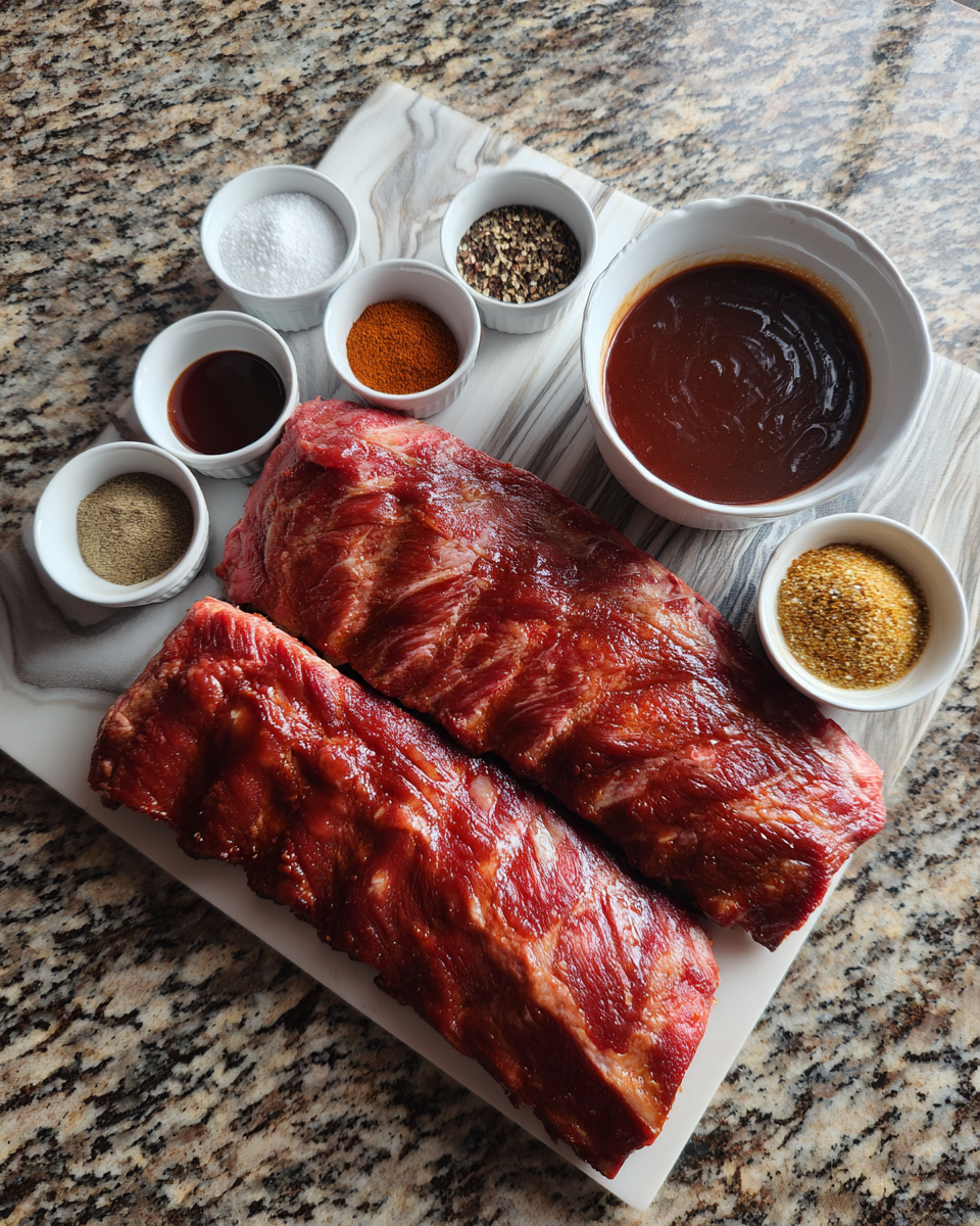 Ingredients for Melt-in-Your-Mouth Magic: Easy Slow Cooker Ribs Recipe