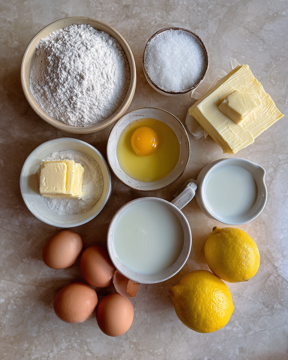 Ingredients for Irresistibly Rich: Discover the Magic of French Butter Cake