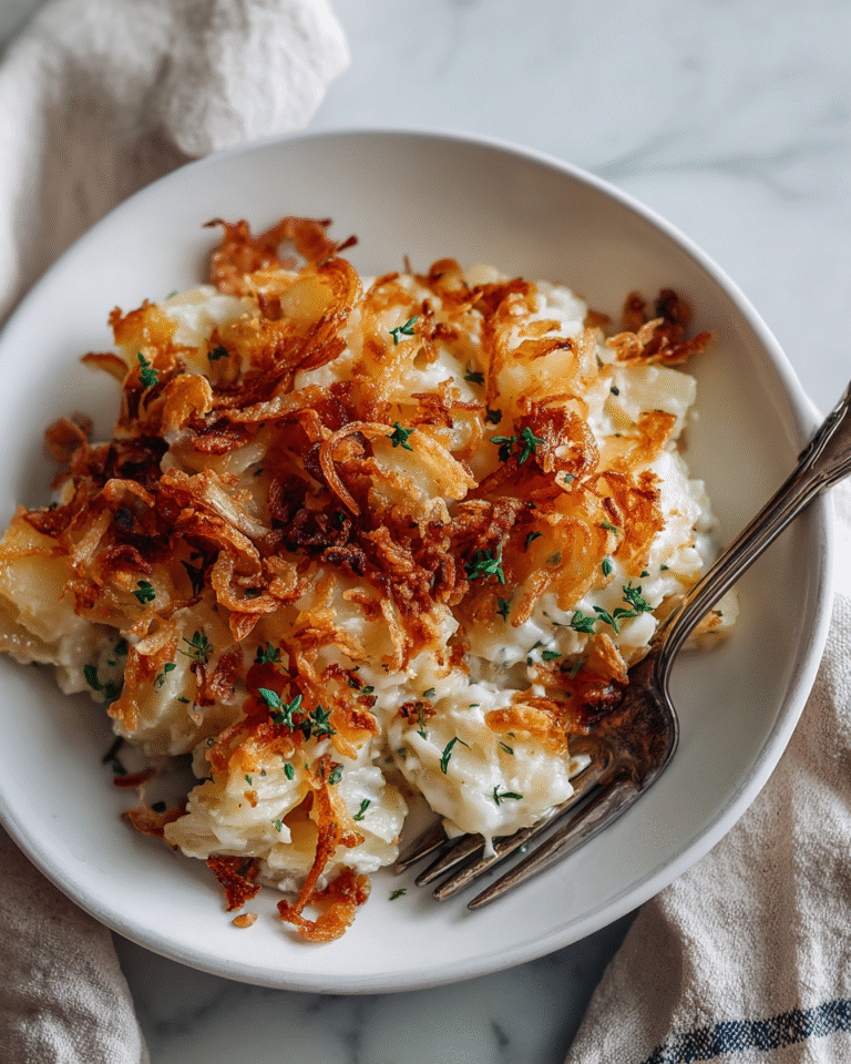Irresistible French Onion Funeral Potatoes: A Comfort Food Classic - Featured Image