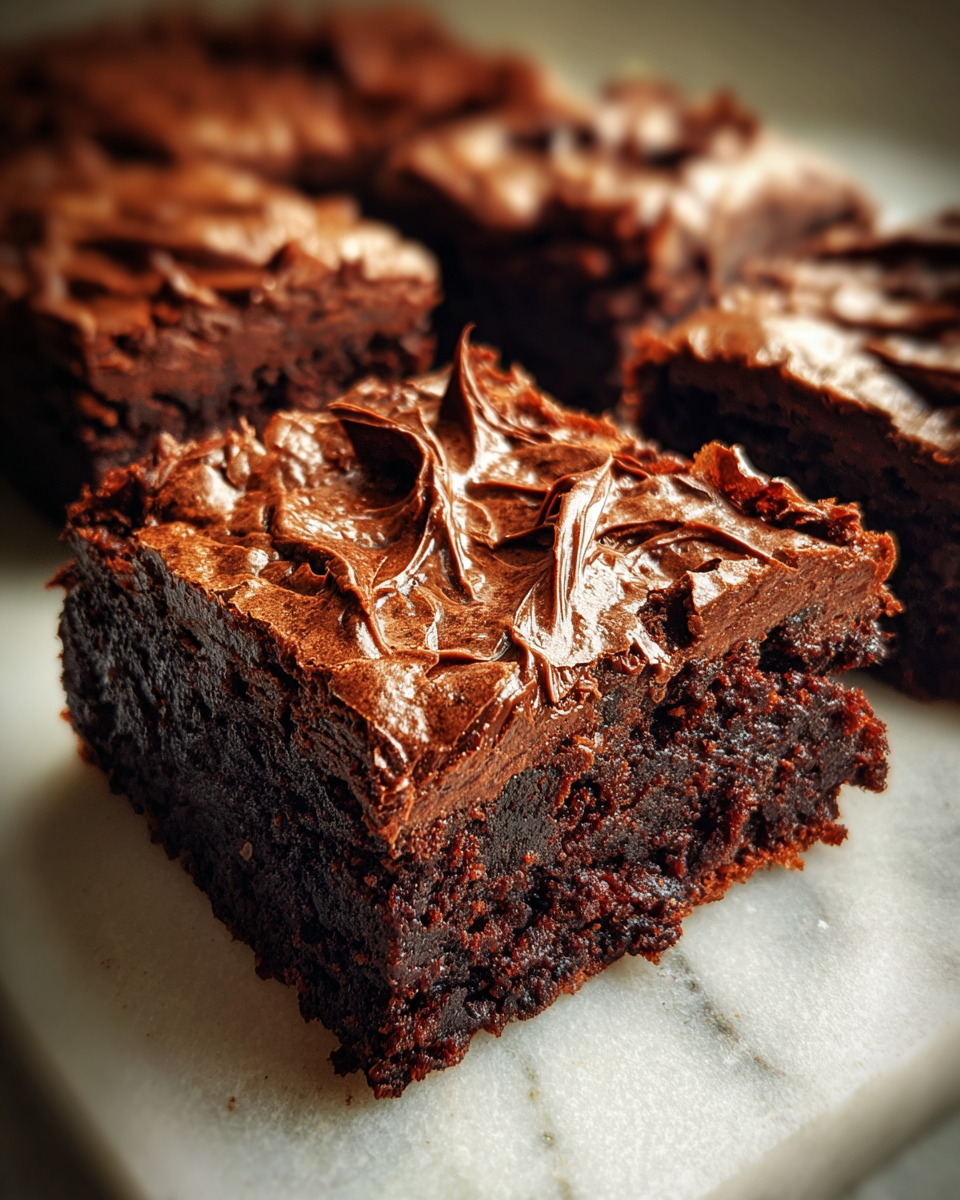 Final dish - Decadent Delights: Indulge in Frosted Coffee Brownies