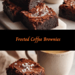 Decadent Delights: Indulge in Frosted Coffee Brownies