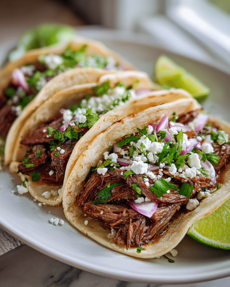 Sizzling Garlic Butter Honey BBQ Beef Tacos Delight - Featured Image