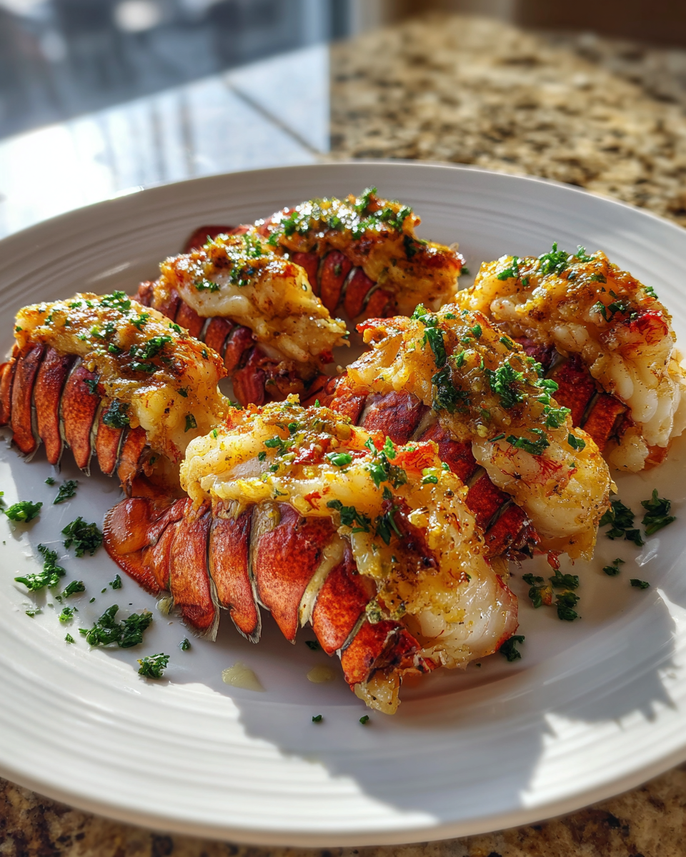 Savor the Ocean's Delight: Garlic Butter Lobster Tails Made Easy 6 Final dish - Savor the Ocean's Delight: Garlic Butter Lobster Tails Made Easy