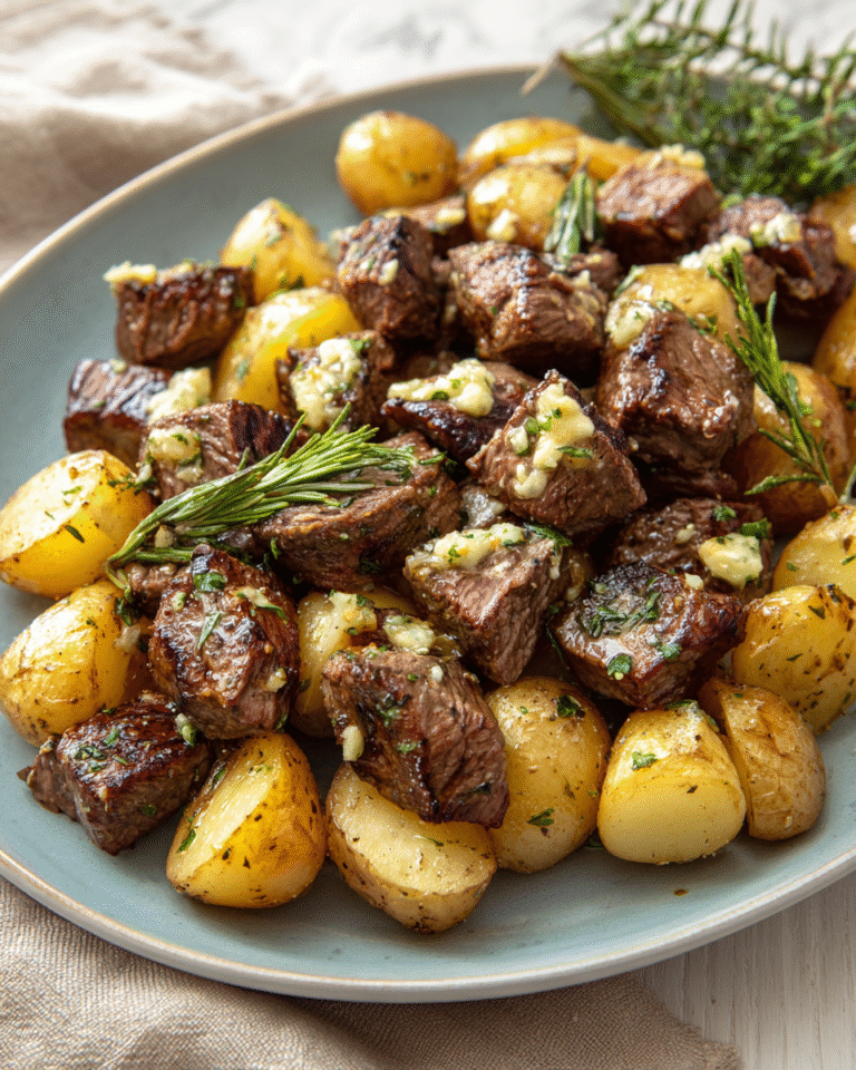Savor the Flavor: Irresistible Garlic Butter Steak Bites with Potatoes - Featured Image