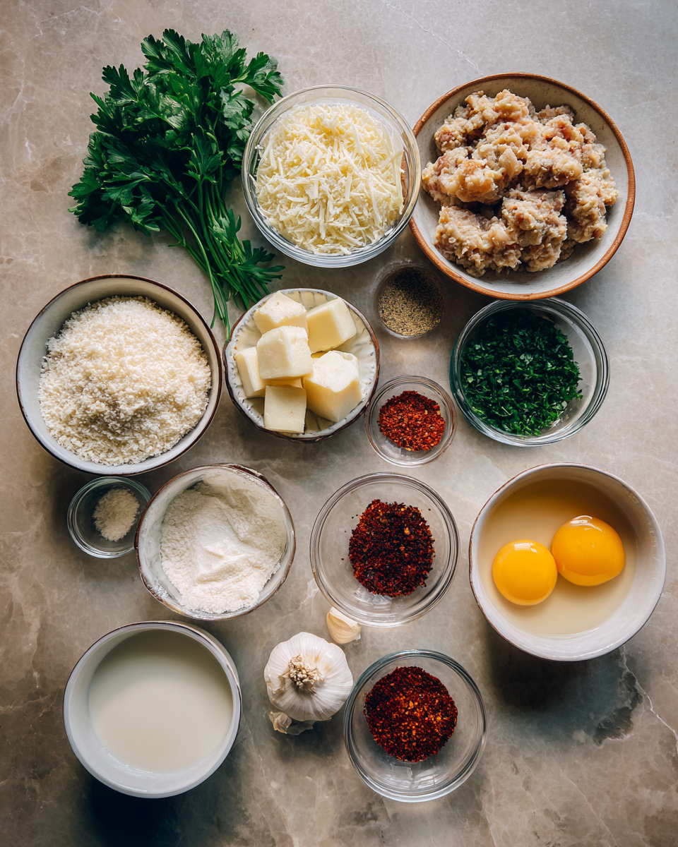 Ingredients for Garlic Parmesan Chicken Meatloaf: A Flavor-Packed Twist on a Classic