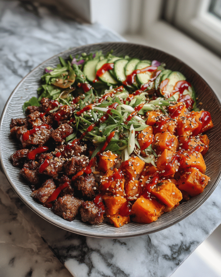 Savor the Flavor: Hot Honey Sweet Potato Beef Bowl Bliss - Featured Image