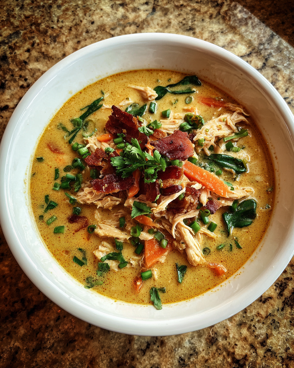 Final dish - Spice Up Your Bowl with Jalapeño Popper Chicken Soup