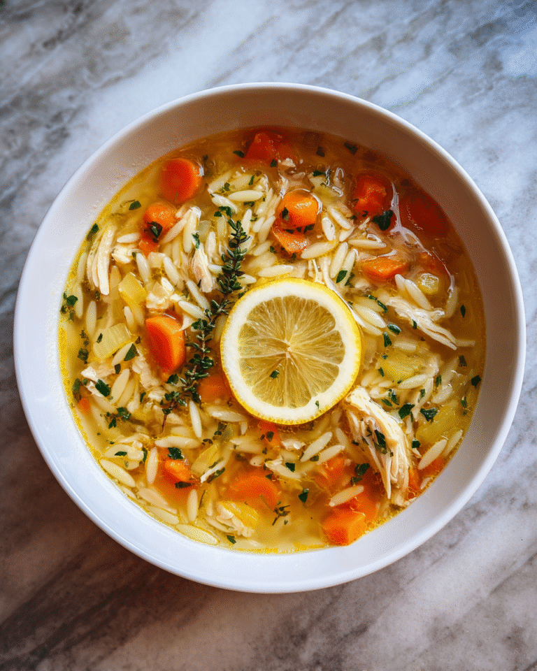Zesty Comfort in a Bowl: Discover the Lemon Chicken Orzo Soup Delight - Featured Image