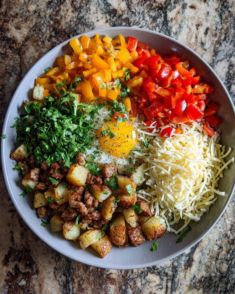 Ingredients for Rise and Shine with the Ultimate Loaded Breakfast Hash