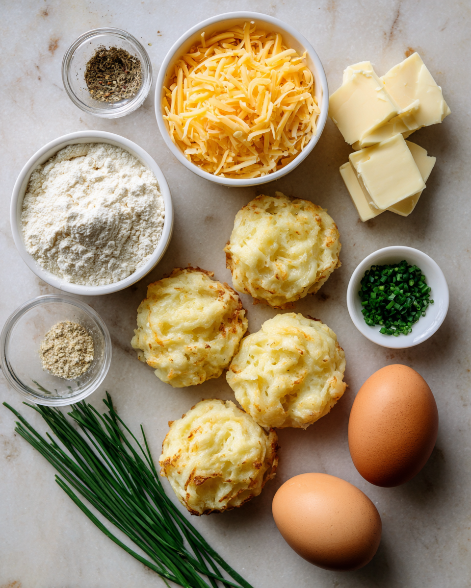 Ingredients for Irresistible Mashed Potato Cheese Puffs That Will Steal the Show