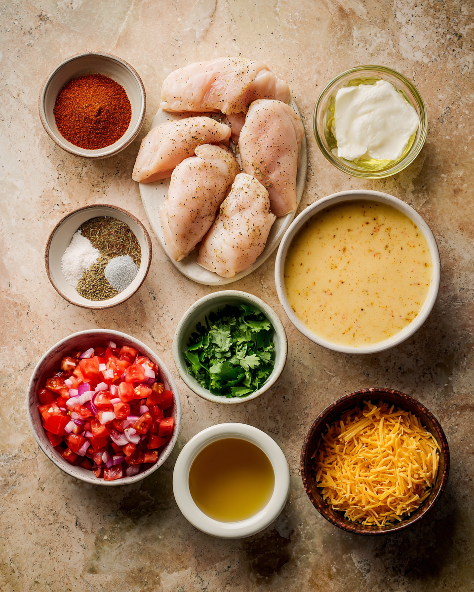 Ingredients for Savor the Flavors: Mexican Chicken with Irresistible Cheese Sauce