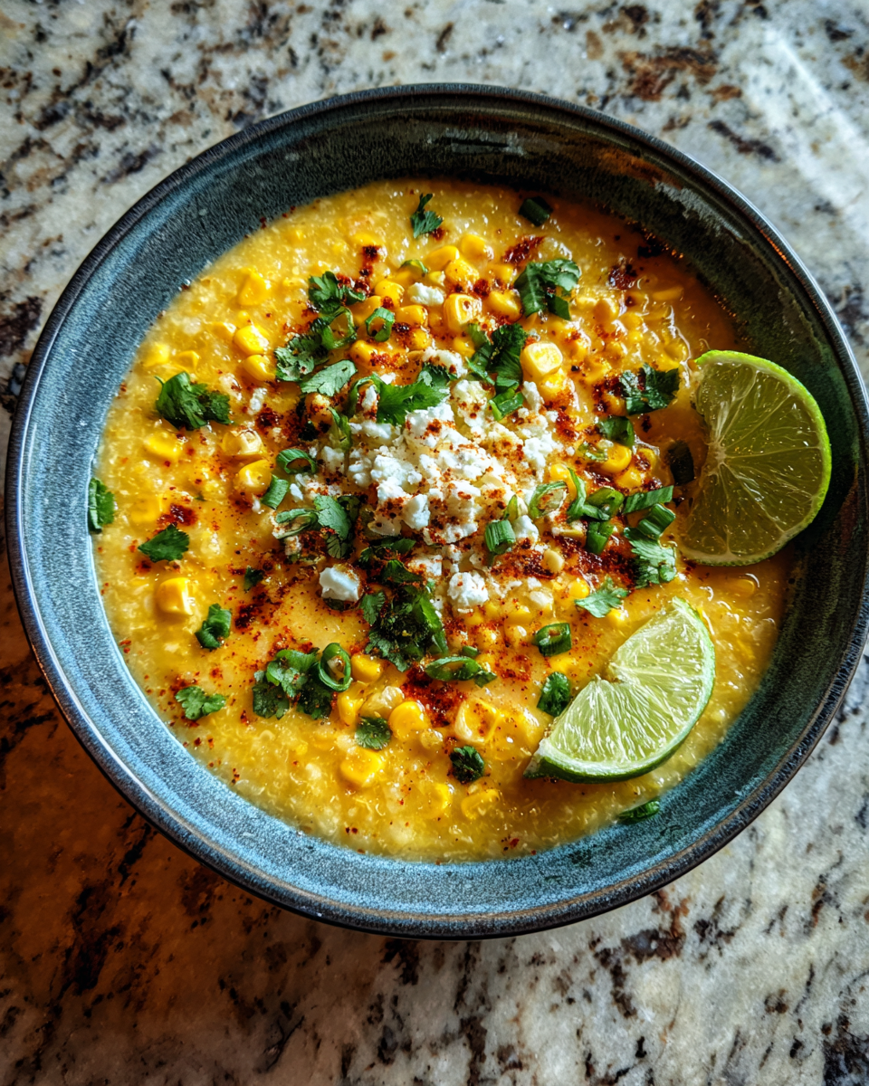 Final dish - Slow-Cook Your Way to Comfort: Mexican Street Corn Soup Magic