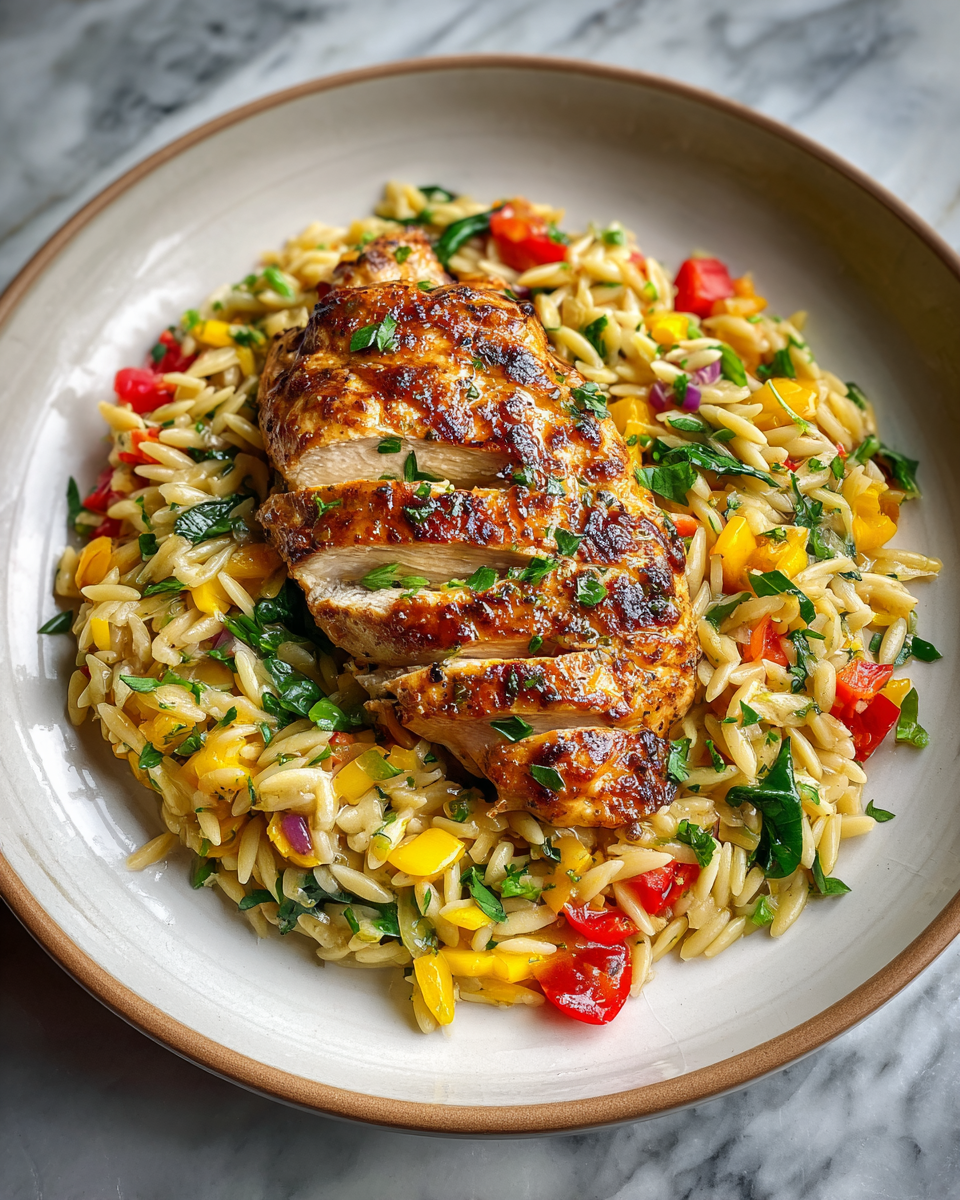 Monterey Chicken One Pan Orzo Magic for Easy Weeknight Dinners 6 Final dish - Monterey Chicken One Pan Orzo Magic for Easy Weeknight Dinners