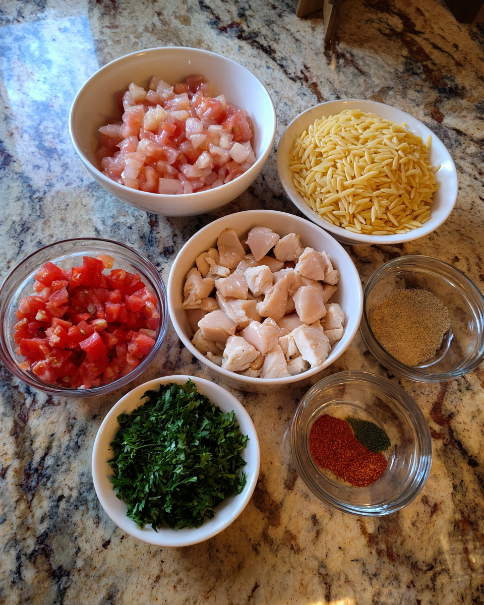 Monterey Chicken One Pan Orzo Magic for Easy Weeknight Dinners 4 Ingredients for Monterey Chicken One Pan Orzo Magic for Easy Weeknight Dinners