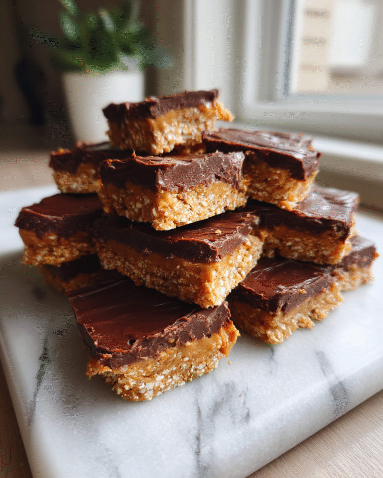 Irresistibly Easy No Bake Peanut Butter Bars for a Sweet Treat - Featured Image