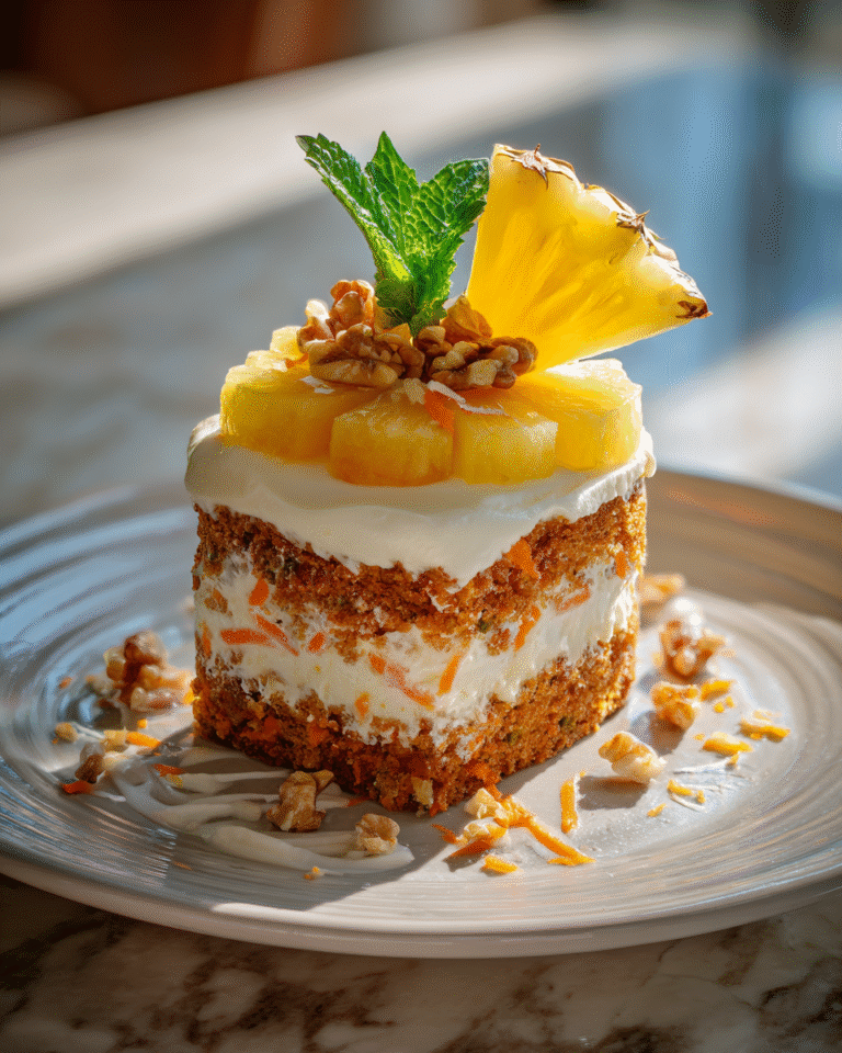 Tropical Bliss: Indulge in Pineapple Carrot Cream Cake Delight - Featured Image