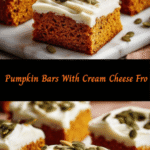 Irresistible Pumpkin Bars With Cream Cheese Frosting Delight
