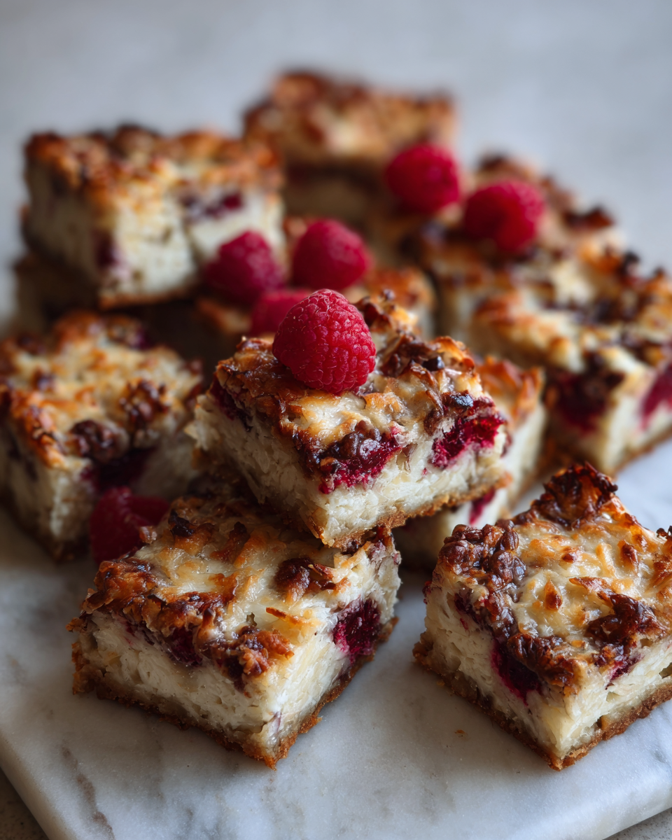 Raspberry Coconut Magic Bars: A Sweet Slice of Paradise 6 Final dish - Raspberry Coconut Magic Bars: A Sweet Slice of Paradise