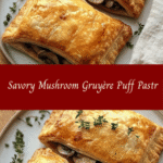 Savory Mushroom Gruyère Puff Pastry 🥐🍄