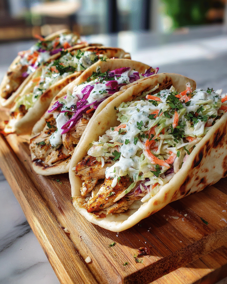 Savor the Flavor: Sheet Pan Chicken Pitas with Fresh Herb Ranch Slaw - Featured Image