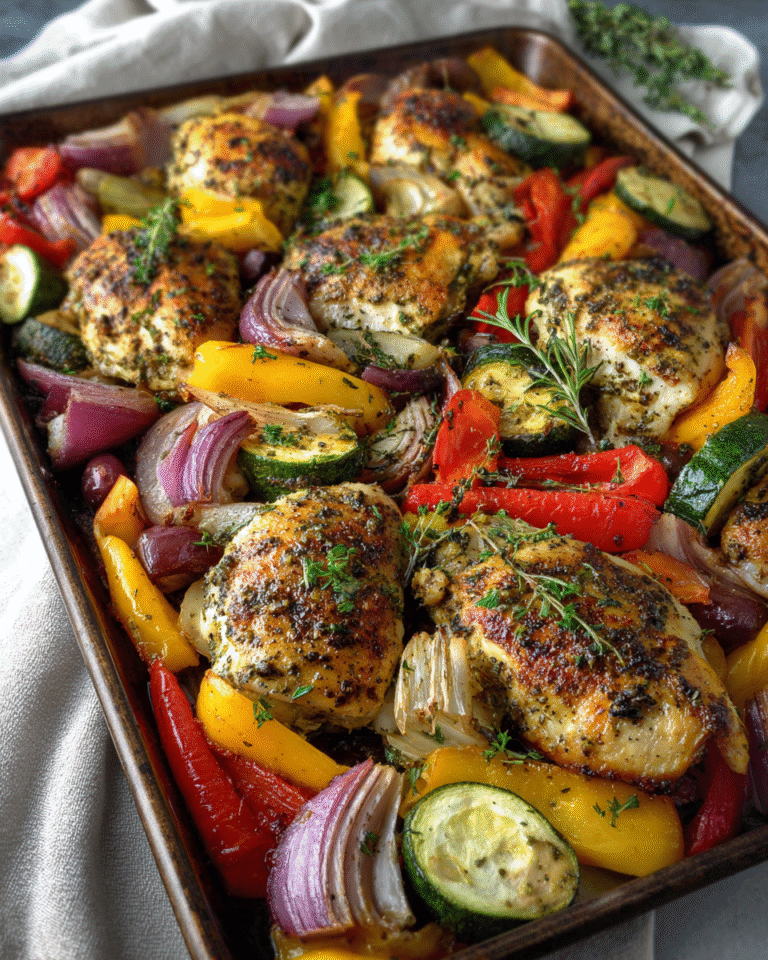 Savor the Simplicity: Sheet Pan Greek Chicken and Veggies Delight - Featured Image