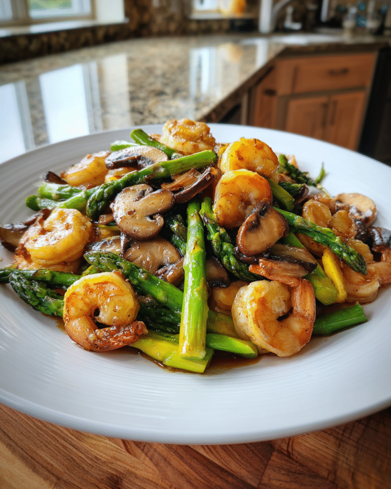 Savor the Flavor: Shrimp and Asparagus Stir-Fry with Mushrooms Delight - Featured Image