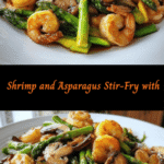Savor the Flavor: Shrimp and Asparagus Stir-Fry with Mushrooms Delight