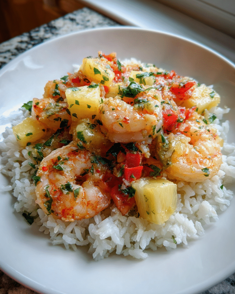 Tropical Delight: Shrimp and Rice with Pineapple Salsa Bliss - Featured Image