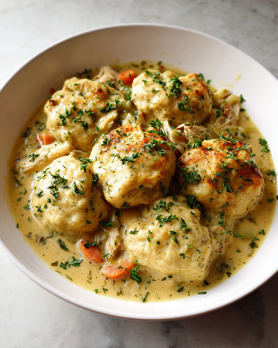 Final dish - Cozy Up with Irresistible Slow Cooker Chicken and Dumplings
