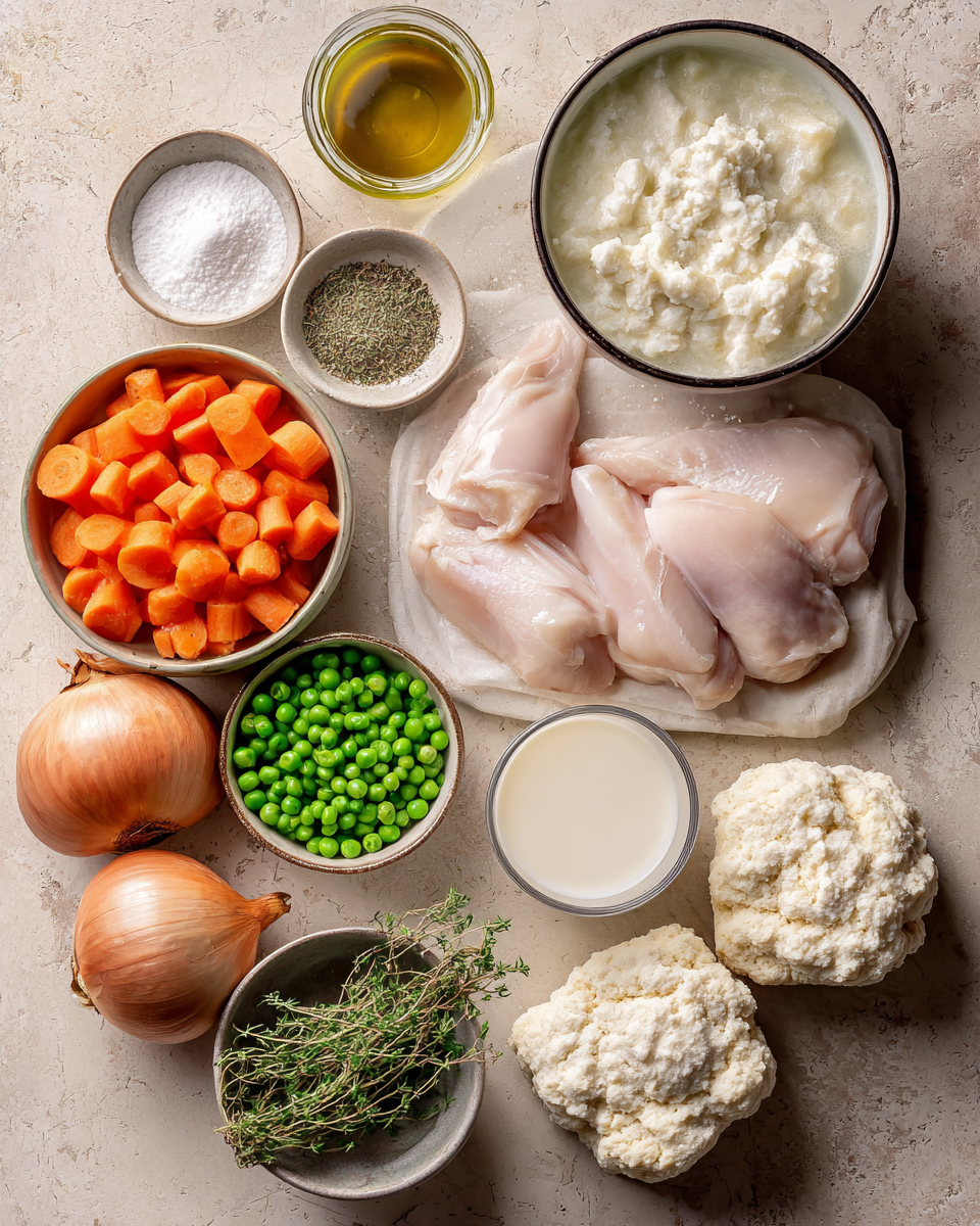 Ingredients for Cozy Up with Irresistible Slow Cooker Chicken and Dumplings