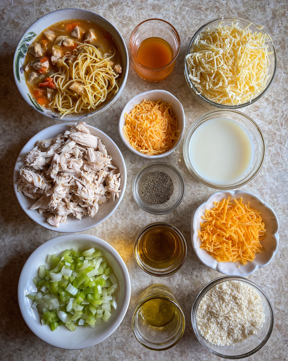 Ultimate Southern Comfort: Irresistible Chicken Spaghetti Casserole 4 Ingredients for Ultimate Southern Comfort: Irresistible Chicken Spaghetti Casserole