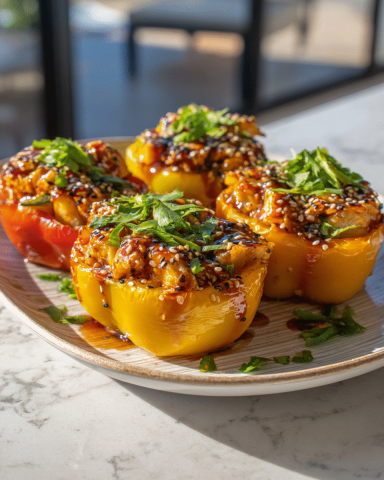Savory Meets Sweet: Teriyaki Pineapple Chicken Stuffed Peppers Delight - Featured Image