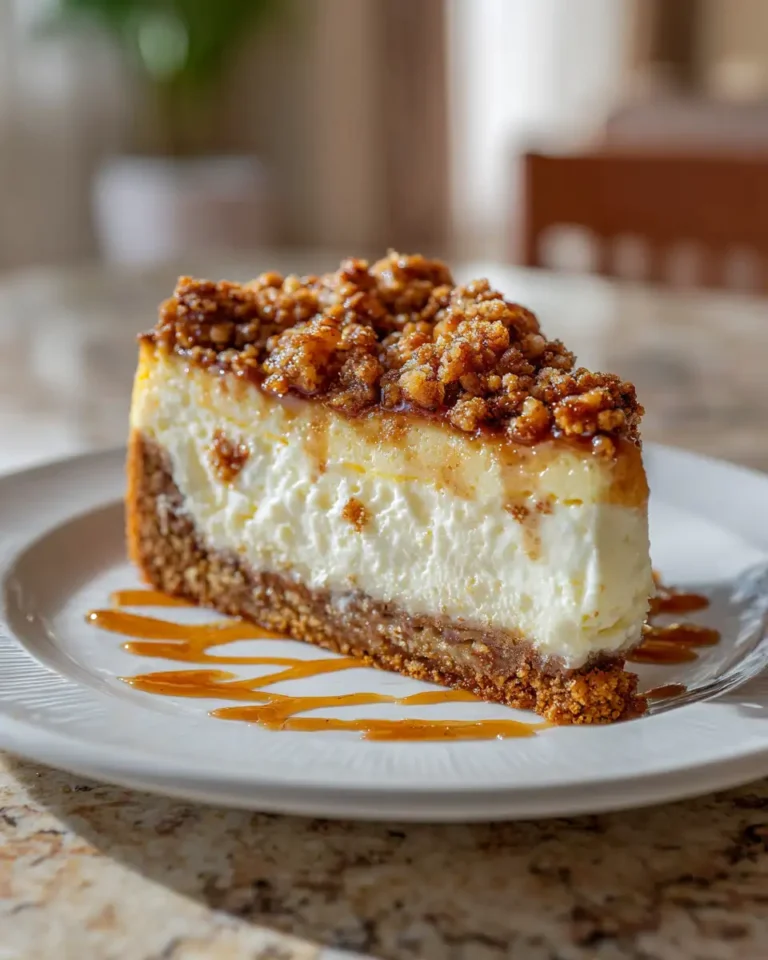 Irresistible Apple Crumble Cheesecake Delight - Featured Image