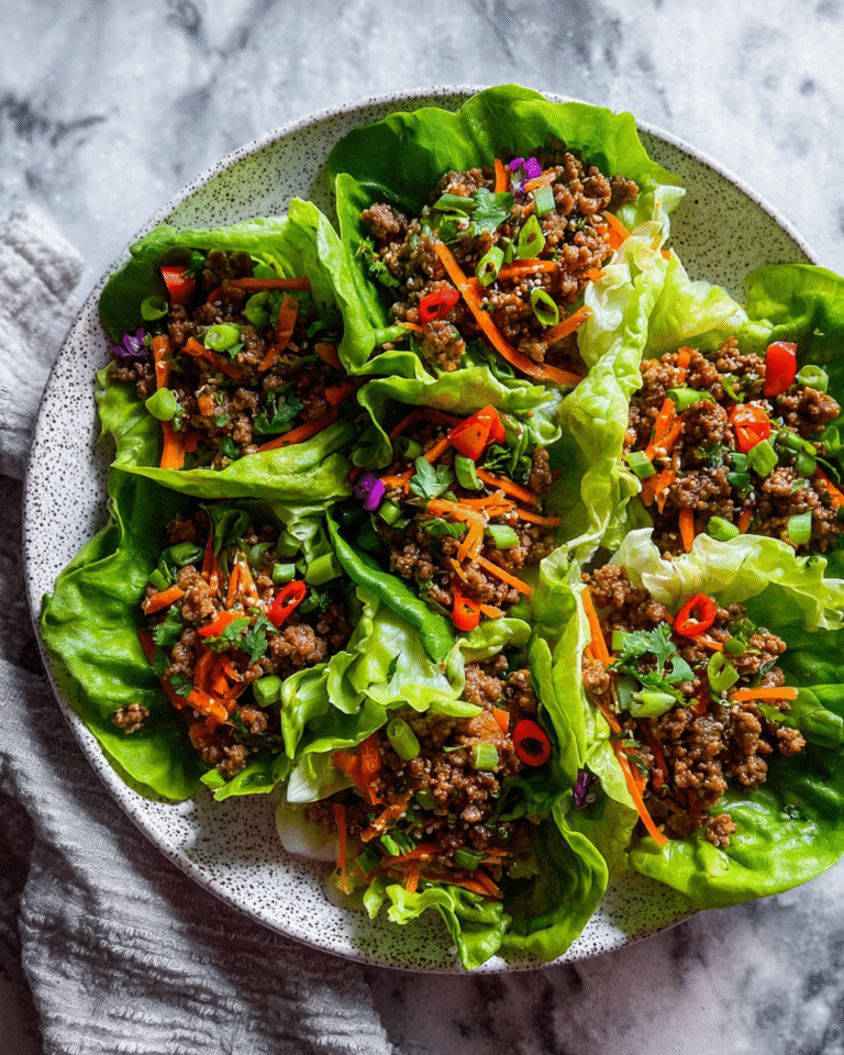 Spice Up Your Dinner with Asian-Style Ground Beef Lettuce Wraps - Featured Image
