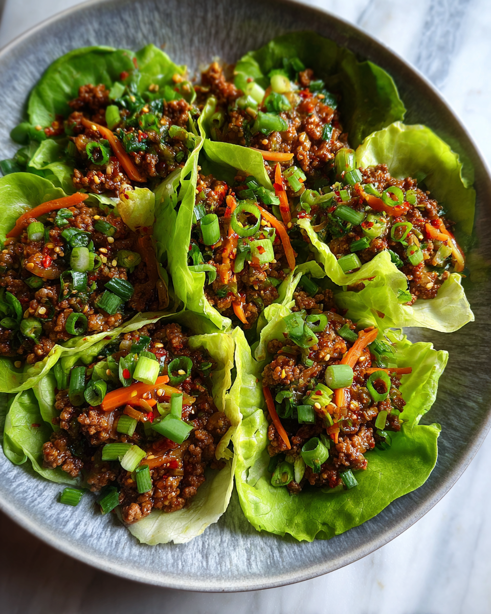 Final dish - Spice Up Your Dinner with Asian-Style Ground Beef Lettuce Wraps