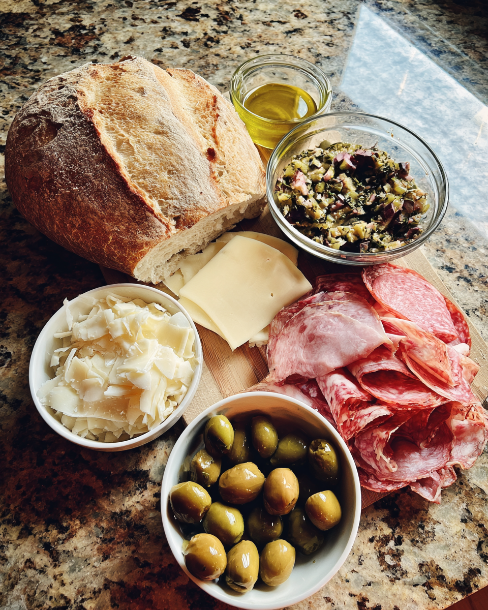 Ingredients for Savor the Flavor: Discover the Authentic Muffaletta Sandwich Experience