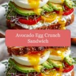 Savor the Ultimate Avocado Egg Crunch Sandwich Delight