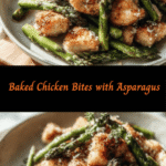 Savor the Flavor: Baked Chicken Bites with Asparagus Delight