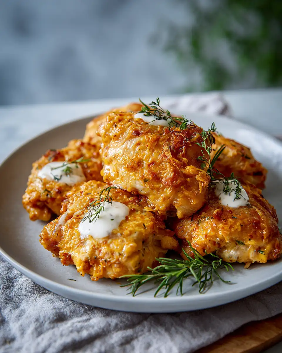 Final dish - Crispy Baked Ranch Chicken Thighs That Will Wow Your Taste Buds