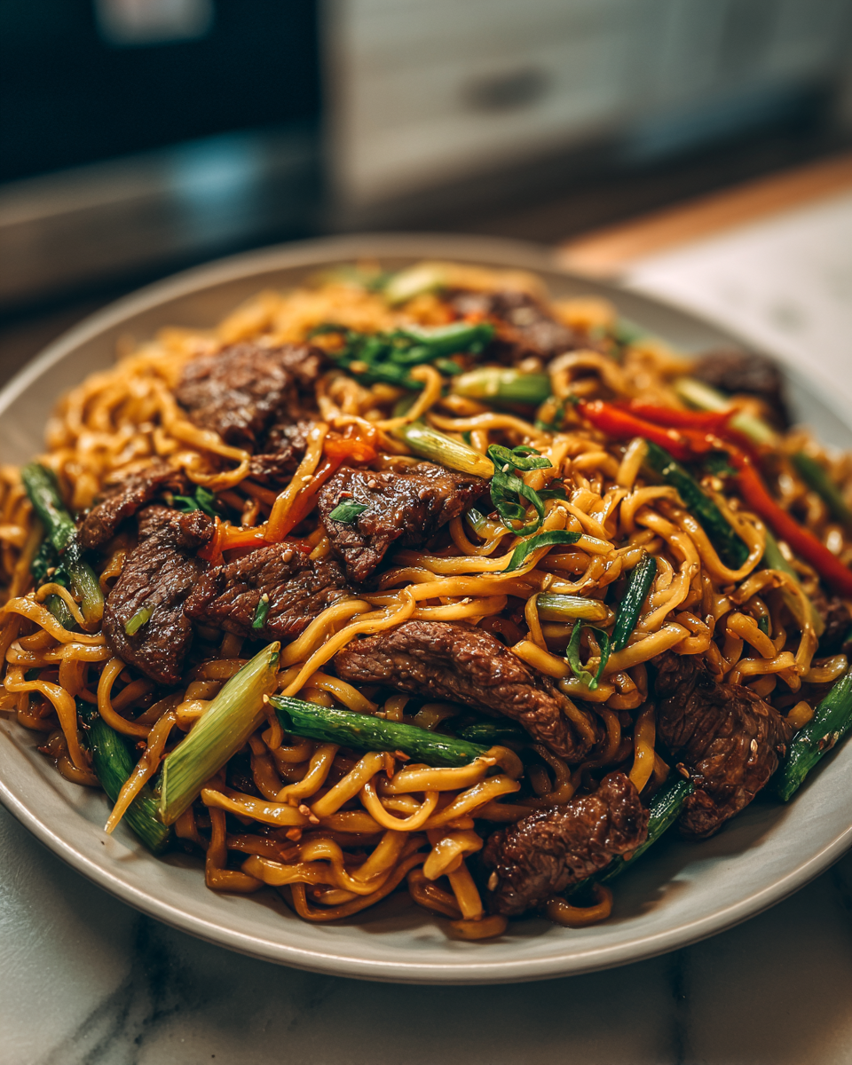 Savor the Flavor: Irresistible Beef Teriyaki Noodles Delight 6 Final dish - Savor the Flavor: Irresistible Beef Teriyaki Noodles Delight