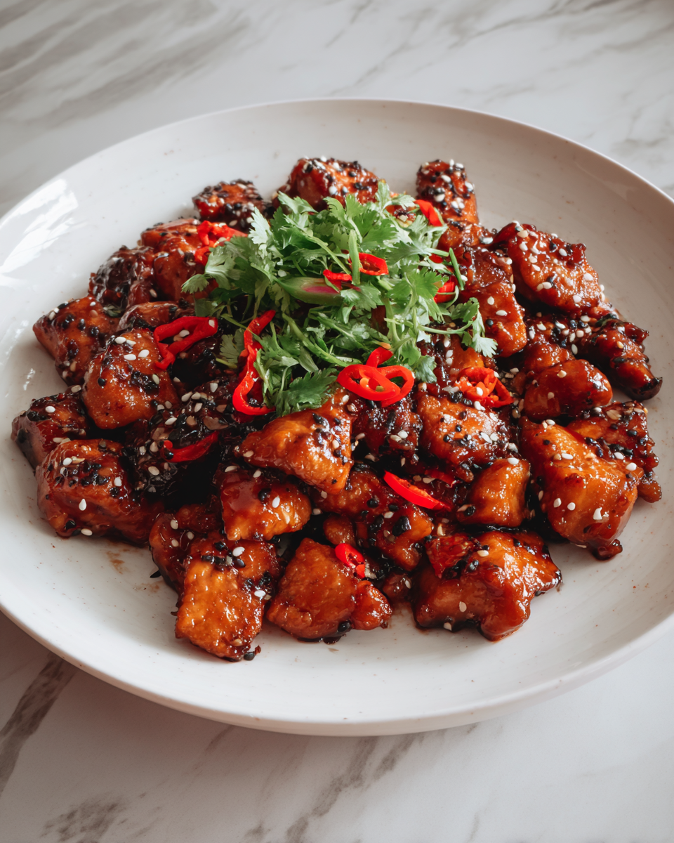 Final dish - Sizzling Sensation: Discover the Best Black Pepper Chicken Recipe Ever