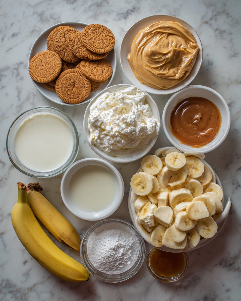 Ingredients for Indulge in Irresistible Layers: Biscoff Banana Pudding with Caramel Bliss