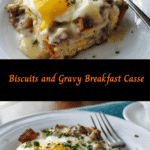 Wake Up to Comfort: Biscuits and Gravy Breakfast Casserole Delight