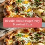 Rise and Shine with Biscuits and Sausage Gravy Breakfast Pizza